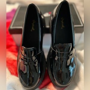 Qupid Black Patent Loafer